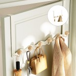 Metal door hook system securely hangs coats and wallets -5
